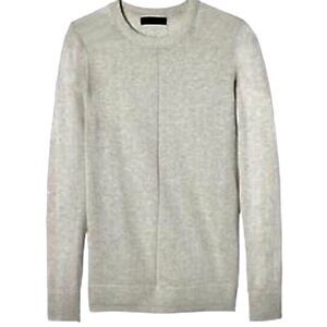 Banana Republic Italian Superloft Classic Crew in Cream Heather Women’s S